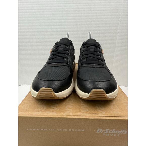 Dr. Scholl's Hannah Retro Women's Size 7 Black Athletic Ribbed Sneaker Shoes NEW - Picture 4 of 11